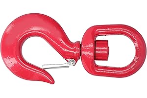 HILITAND Accessoires de Levage Rotatifs à 360 ° de Type Américain à Crochet de Grue 3 T pour le Levage D'usine, Remorques, Construction