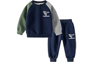 SOLU DAY8 Ensemble Enfant Garcon 1-5 Ans Hiver Chaud Elegant Vêtements Garçons Pantalon Et Sweat Haut Top Manches Longues Ample Chic Casual Vacances Jogging Sport