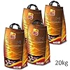 Premium Buchen Holzkohlebriketts 20kg La Garden Profi Grillkohle Briketts 4 X 5 Kg Sack Hartholzbriketts Aus Buchenholz Lange Brenndauer Gleichmige Glut