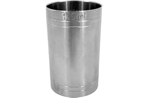 Stainless Steel Copper Thimble Bar Pub Club Spirit Measure CE Marked Chabrias Ltd (125ml, Stainless Steel)