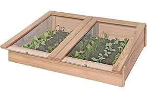 ‎HOQ Frühbeet / Frühbeetaufsatz Lärche ediGarden 119x80x21cm