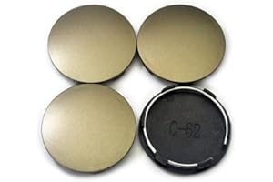 ‎RHINOTUNING RhinoTuning 4 Stück Radnabenkappen für Nabendeckel OD 62 mm ID 58 mm, Bronze Radnabenabdeckung Geeignet für 15" & 16" TE37 A5 Rad, C-62 Felgendeckel