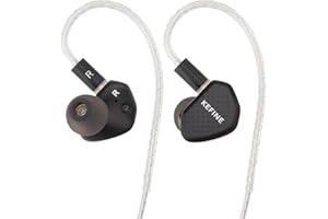 HiFiGo Kefine Klean High-Fidelity Earphones, 10mm DLC Dynamic Driver IEM Earbuds with Interchangeable Nozzles and Dual-Cavity Structure (Klean)