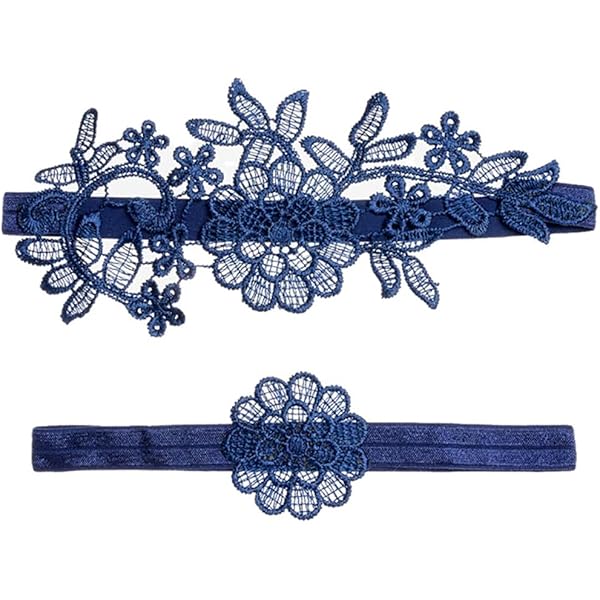 Giarrettiera Da Sposa In Pizzo - Blu E Bianco, Con Nastro E Fiocco, Accessorio Matrimonio - Foto 14