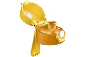 Jarlson® Ersatzdeckel CHUG Ausguss - für die MALI Edelstahltrinkflasche Ersatzteil - Ersatz - GELB