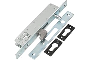 Kotarbau H-40 Serrure à crochet pour porte coulissante avec gâche en acier galvanisé résistant à la corrosion