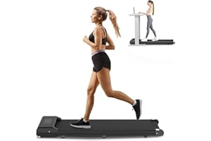 HOME FITNESS CODE Walking Pad Treadmill, 2.5HP Under Desk Treadmill with Double Shock Absorption | Widened Running Belt | LED Display for Office Home Use, Installation Free