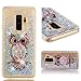 Produktbild Everainy Kompatibel für Samsung Galaxy S9 Plus Hülle Silikon Transparent 3D Flüssig Glitzer Durchsichtig Stoßstange Gummi Cover Galaxy S9 Plus Liquid Stoßfest Hüllen Handyhülle Schutzhülle (Eule)