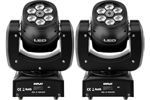 WZYBUTA 2 pezzi 90W LED Testa Mobili RGBW Moving Head DMX512 Luci Discoteca Palcoscenico Lampada a Spot Beam per la festa di nozze Mostra Natale Carnevale Pasqua Party