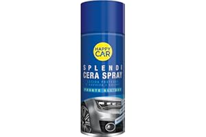 HAPPYCAR Happy Car – Splendi Cera Spray, per Auto, Lucida la Carrozzeria e Protegge la Vernice, Pronto all’Uso, 400ml