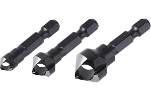 wolfcraft Tvärhålssänkare Ø 16 mm - Försänkare för Trä och Metall | Tvärhålsborrning med spänne för optimal spånbortledning, sexkantsskaft för snabbt byte, perfekt för plast. 4373000