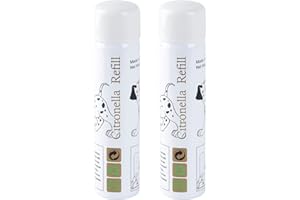 Scatola di ricarica spray citronella per POIIOPY & WWVVPET & TA.TIAOM & tutti gli altri collari spray citronella per cani di marca, trainer remoti, spray sicuro per animali domestici, 2 lattina