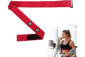 HotoPink Heart Rate Monitor Chest Replacement Strap, Adjustable HR Sensor Soft Replacement Chest Strap Compatible with Equipment Wahoo Garmin Polar
