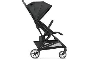 Deryan Easy2, Canne barnvagn, lätt och kompakt barnvagn, 0–4 år, 3 lutningspositioner, ultralätt 7,8 kg, enhandsvikning, förlängt läge, UPF 50+, korg