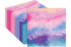 EVYIENEN 40 Stück Regenbogen Servietten,33x33cm Einweg Gäste Party Servietten für Baby Dusche Mädchen Geburtstag Hochzeit Regenbogen Party