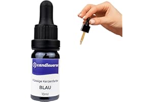 Candleverse Premium Flüssige Kerzenfarbe Blau | Hochkonzentrierte Farbe für DIY Kerzenherstellung | 10ml Flasche