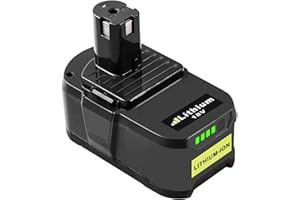 Goodexo Remplacement de Batterie 5,0Ah 18V pour Ryobi Batterie pour Ryobi 18V P108 P107 P102 P103 P104 P105 Outils sans Fil