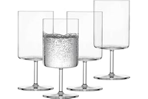 SCHOTT ZWIESEL Verre à eau Modo (set de 4), verres polyvalents au design moderne, verres en cristal Tritan résistant au lave-vaisselle, fabriqués en Allemagne (art. n° 119902)