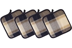 MIEN WA MADE IN ITALY- Set 4 Presine Da Cucina Ideali Come Accessori Cucina Da Arredamento, Resistenti Al Calore Fino A 300° Perfetti Per Forno, Fornelli, Barbecue