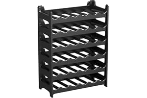 ARTECSIS Botellero Modular para Vino, estantería para Botellas, Color Negro, Capacidad para 36 Botellas