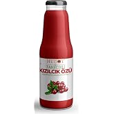 HUDOT Kızılcık &Ouml;z&uuml;, Tanecikli, 1400g, Doğal Meyve Konsantresi