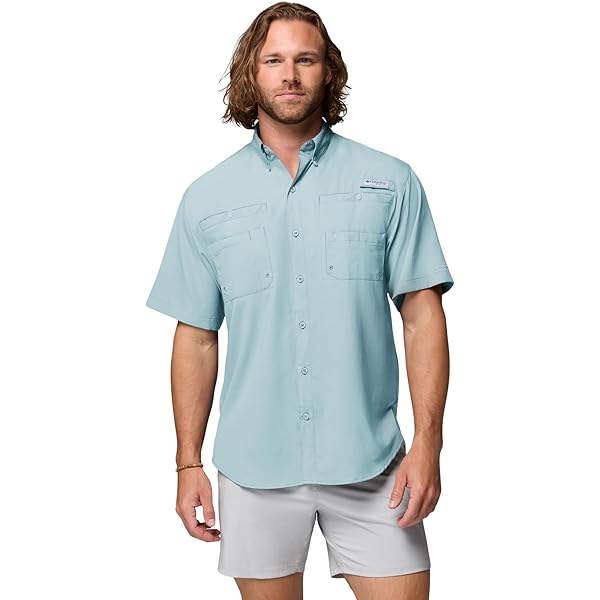 Chemise Columbia Tamiami II Homme – Taille S, Blanche, Manches Courtes, Neuve Avec étiquettes