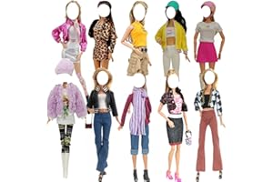 Lance Home® 5 Set Vestiti Abiti D'Inverno + Pantaloni Scarpe Borsa silenziatore cappello Alla Moda Per per 29cm bambole Accessori Regali per bambino Casuale Stile