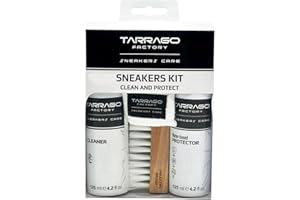 TARRAGO Sneakers Care Kit | Kit d'entretien, de nettoyage et de protection des chaussures | Avec des ingrédients naturels | Comprend une brosse et un chiffon de nettoyage