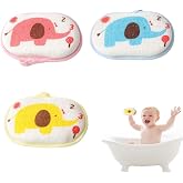 Aputue Banyo s&uuml;ngeri, 3 adet ultra yumuşak bebek banyo s&uuml;ngeri, doğal ve g&uuml;venli yenidoğan ve &ccedil;ocuklar i&ccedil;in, g&uuml;nl&uuml;k banyo ve 