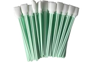 FERENU 100pc 5.1 "Quadrato Rettangolo Schiuma Tampone di Pulizia Bastoncini per Solvente Formato Stampante A Getto D'Inchiostro Roland Apparecchiature Ottiche