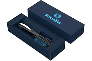 Schneider Onyx Coffret cadeau stylo roller Ray dans un étui en carton (avec cartouches d'encre standard, convient aux droitiers et aux gauchers)