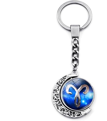 Portachiavi In Pelle Con Segno Zodiacale - Handmade In Germania, Regalo Elegante Per Unisex - Foto 12