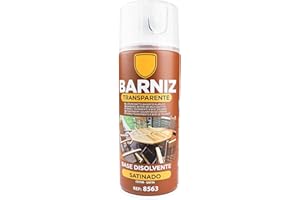 various Pintura Spray Barniz Satinado de 400 ml Adecuado para las Superficies de Metal, Madera y Plástico Pack de 1 Unidad