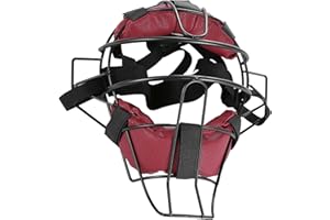 Richolyn Casco da Baseball Catcher Casco da Baseball Maschera da Baseball Catcher Casco da Softball Casco da Battuta Imbottito Morbido Leggero Casco da velocità per Adulti