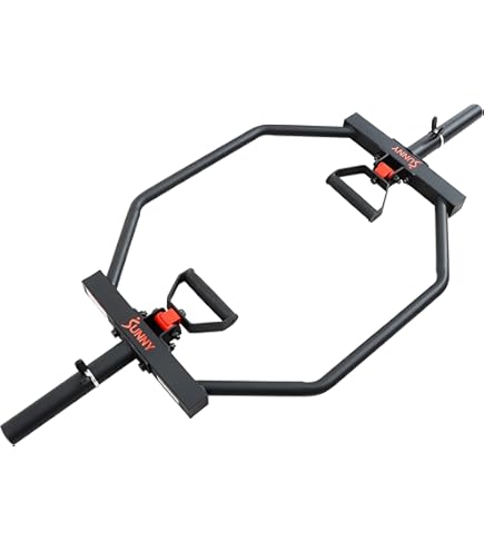 Barre Hexagonale (Trap Bar) Komfotteu - Charge Max 363 Kg, Poignées Pliables, Compatible Haltères 50 Mm - Pour Soulevé De Terre, Squats