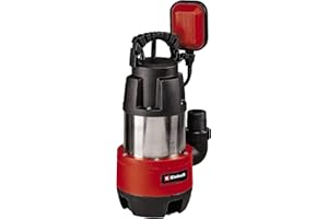 Einhell Schmutzwasserpumpe GC-DP 9040 N (900 W, 22.000 L/h Förderleistung, Ø 40 mm Fremdkörper, Thermischer Überlastschutz, inkl. Universalanschluss)