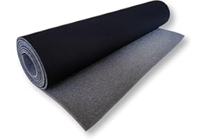 TAPHICEROS Tessuto Cielo, Nero, 400cm x 180cm, Venduto Al Metro, Tetto Per Rivestimento Auto, Rinnovo, Rivestimento Interno, Tessile Per Auto, Roulotte, Barca, Campeggio, Fai Da Te.