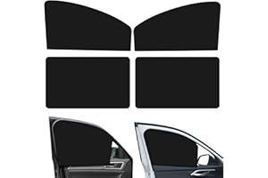 STRIXORN 4Pcs Universal Magnetic Car Sun Shades for Side Windows - Blocks UV Rays, Privacy Protection for Baby & Pets, Fits Most Cars