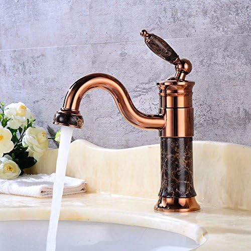 Coldtutu 2018 Modern Design Bathroom Faucet Basin Mixer Kitchen Tap Quality Rose Gold Rotatable Hot And Cold Water Ceramic Valve Single Hole Single Handle Bathroom Sink Faucet