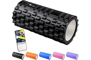ROMIX Foam Roller for Deep Tissue Muscle Massage to Release Legs and Back Pain, Extra Firm High Density Ultra Durable Resistant Trigger Point Therapy, Crossfit Stretching, Pilates Yoga