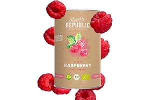 ‎HARVEST REPUBLIC HARVEST REPUBLIC Bio-Himbeerpulver aus gefriergetrockneten Früchten | Perfekt für Smoothie Bowls, Porridge und Frühstücksbowls | 100% Fruchtpulver ohne zugesetzten Zucker (125 g)