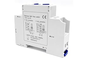 SiRyder Relais Temporisé 220V,Minuterie 220V - 240V AC Interrupteur Automatique De Minuterie D'éChelle pour BoîTes à LumièRe De Publicité De Couloir D'éChelle Relais 220 V