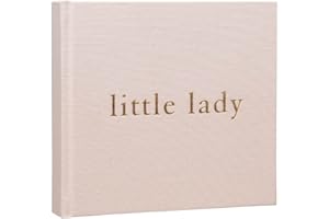 Home Inspirations Bambino Blush Pink Linen Photo Album - Little Lady