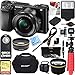 Produktbild Sony Alpha A6000 Mirrorless Digital Camera 24,3 MP SLR (Schwarz) W/16–50 mm Objektiv ilce-6000l/B mit Extra Akku Fall 16 GB Memory Deluxe Pro Bundle, Schwarz, Executive 64GB Kit