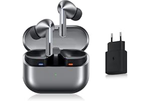 Samsung Galaxy Buds3 Pro, Écouteurs sans Fil, Réduction Active de Bruit, Bluetooth, Argent, Audio 360, Galaxy AI, Chargeur Secteur Inclus, (Version FR) [Exclusivité Amazon]