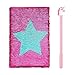 Produktbild Meerjungfrau Pailletten Notizbuch Gelstift Set,Reversible Pailletten Tagebuch und Einhorn Stifte, A5 Reise Tagebuch DIY Journal,Kinder Mädchen Festival Geburtstag Geschenk