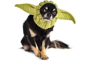 Zoo Snoods Star Wars Baby Yoda Mandalorian Costume for Dogs, Small - Alien Baby Green Hoodie, Cat Dog Party Hat Dog Ears Headband, Funny Dog Costume Outfit Dog Snood Anxiety Coats Fancy Dress