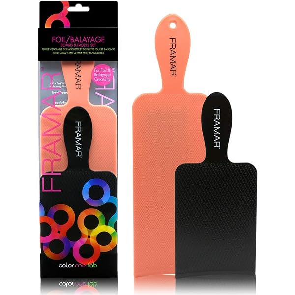 3-teiliges Balayage-Set: Flache Paddel & Färbebretter Mit Rutschfestem Design – Perfekt Für Strähnen & Highlights (schwarz)