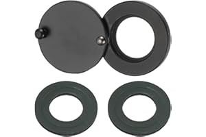 PATIKIL Osłona wizjera 5/20.3 cm, obrotowa osłona do drzwi, wizjer, osłona prywatności z samoprzylepnym narzędziem, do bezpieczeństwa w domu, mieszkania, hotelu, matowa czerń