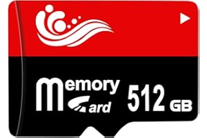 Locpof SD Karte 512GB Speicherkarte SD TF Karte wasserdichte SD Card Große Kapazität SD Speicherkarten Handy für Kamera,Smartphone,Computer